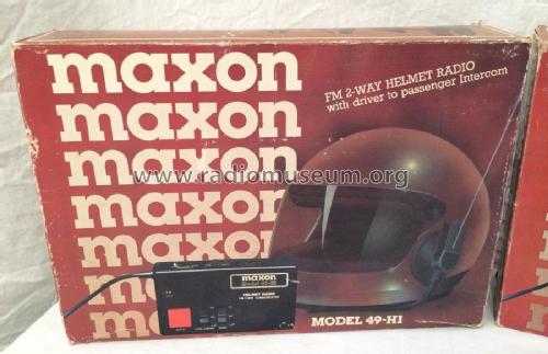 FM 2-Way Helmet Radio with Intercom 49-HI; Maxon America Inc.; (ID = 1854415) Commercial TRX