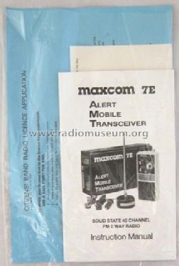 Maxcom 7E Alert Mobile Transceiver ; Maxon America Inc.; (ID = 1135638) Citizen