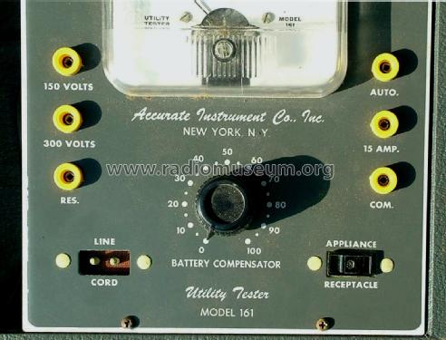 Utility Tester 161; Accurate Instrument (ID = 1899720) Equipment