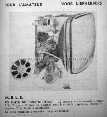 BBO 823; MBLE, Manufacture (ID = 3029257) Television