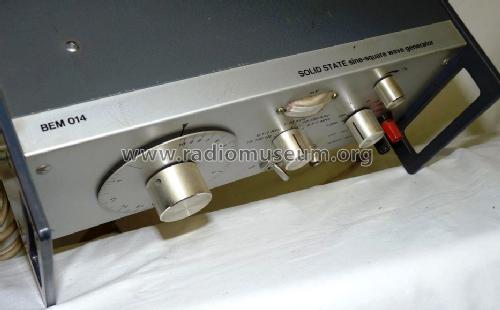 Sine Square Wave Generator BEM014; MBLE, Manufacture (ID = 662752) Equipment