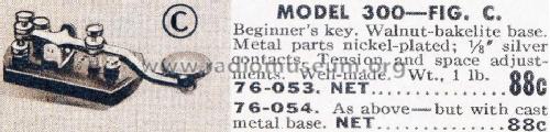 Beginner's Key 300 diecast metal base; McElroy, T.R.; (ID = 665941) Morse+TTY