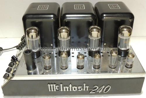 Stereo Power Amplifier MC240 2P629; McIntosh Audio (ID = 3040191) Ampl/Mixer