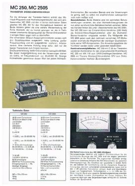 MC-250 ; McIntosh Audio (ID = 2808376) Verst/Mix