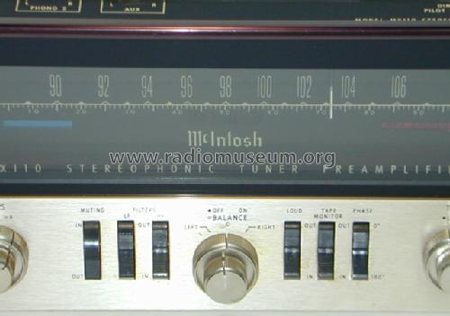 Stereophonic Tuner Preamplifier MX 110; McIntosh Audio (ID = 457165) Radio