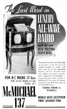 137; McMichael Radio Ltd. (ID = 1502616) Radio