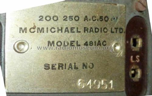 481; McMichael Radio Ltd. (ID = 1489994) Radio