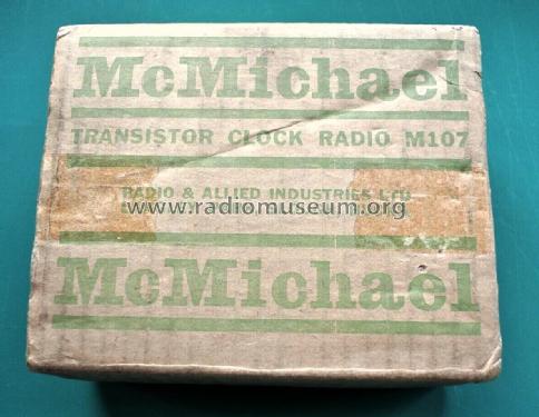 Transistor Clock Radio M107; McMichael Radio Ltd. (ID = 2919221) Radio