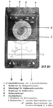 Elektronisches Erdungsmessgerät 317.01; Meßapparatewerk (ID = 934931) Ausrüstung