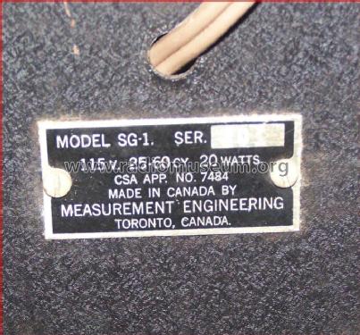 Signal Generator SG-1 ; Measurement (ID = 2692214) Equipment