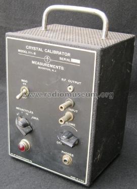 Crystal Calibrator 111-B; Measurements (ID = 1340242) Equipment