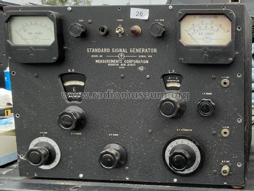 Standard Signal Generator 82; Measurements (ID = 2941864) Equipment