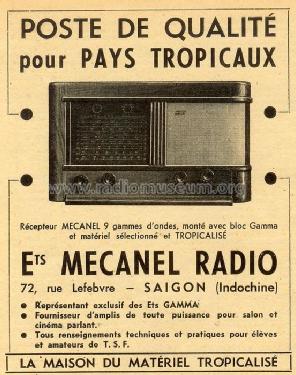 Récepteur 9 gammes ; Mecanel Radio; (ID = 2645499) Radio