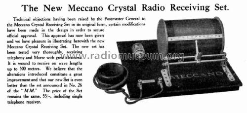 Crystal Receiving Set No.1; Meccano Ltd.; (ID = 2593669) Crystal