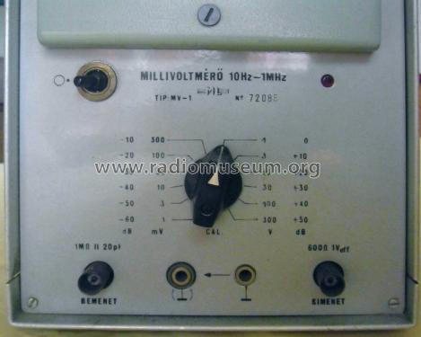 Millivoltmeter MV-1; Mechanikai (ID = 1341451) Equipment