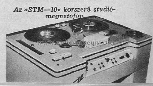 Studio magnetofon STM-10; Mechanikai (ID = 506710) Enrég.-R