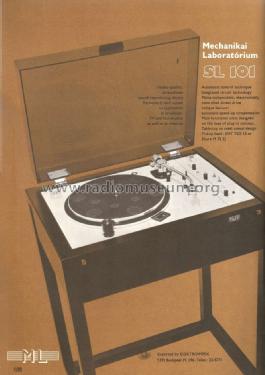 Studio Record Player SL-101; Mechanikai (ID = 1488723) Reg-Riprod