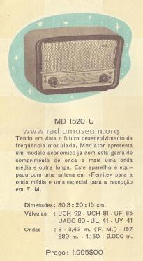 MD1520U; Mediator; La Chaux- (ID = 2069634) Radio