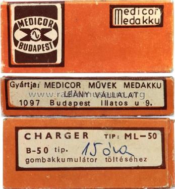Gombakkumulátor töltő ML-50; Medicor Müvek; (ID = 1461014) Fuente-Al
