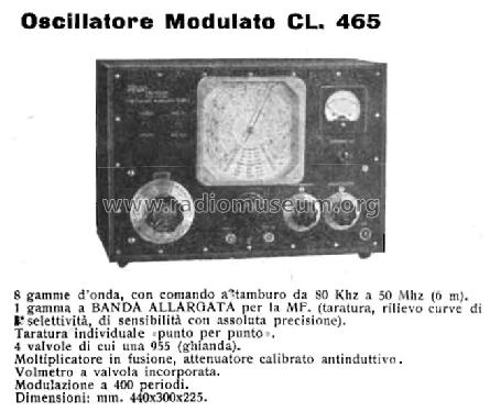 Oscillatore Modulato CL465 ; Mega Radio Mega (ID = 1575401) Equipment