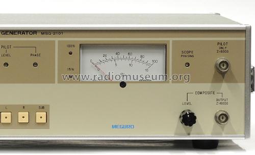 Stereo Signal Generator MSG-2101; Meguro Electronics (ID = 1415640) Equipment