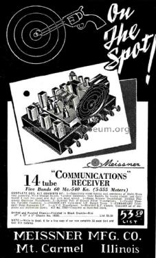 14-Tube Communications Receiver 14-5 ; Meissner Mfg. Div., (ID = 1808098) Radio