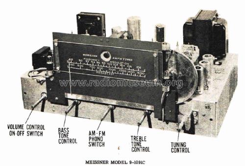 9-1091C FM-AM Tuner; Meissner Mfg. Div., (ID = 2802091) Radio