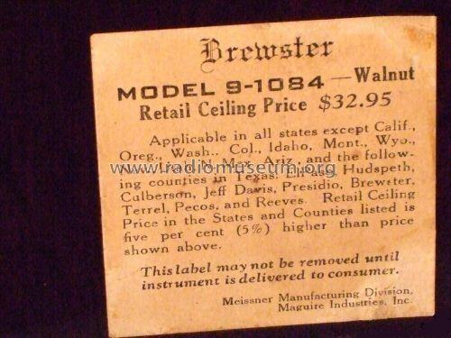 Brewster 9-1084; Meissner Mfg. Div., (ID = 1479658) Radio