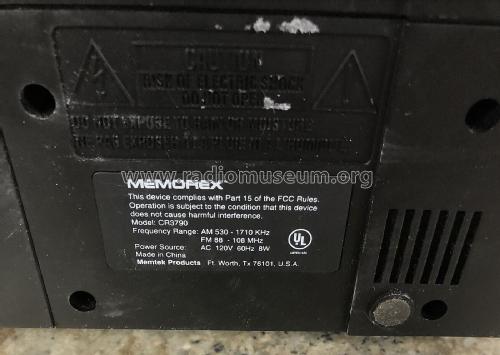 Wake Easy CR3790; Memorex; Silicon (ID = 2919302) Radio