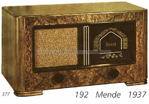 192GW; Mende - Radio H. (ID = 500) Radio