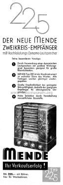 Geradeaus M225-W ; Mende - Radio H. (ID = 3107153) Radio