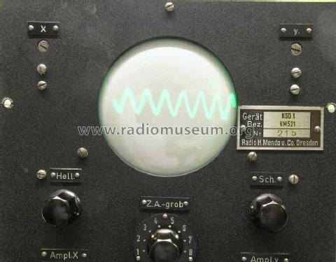 Katodenstrahloszillograph KSO1 ; Mende - Radio H. (ID = 652346) Equipment