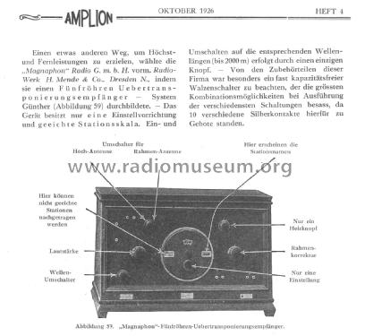 Magnaphon EZ148; Mende - Radio H. (ID = 2503019) Radio