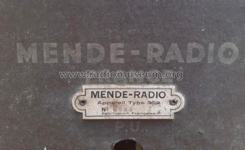 Mende-Radio 302; Mendola; where? où? (ID = 2990414) Radio