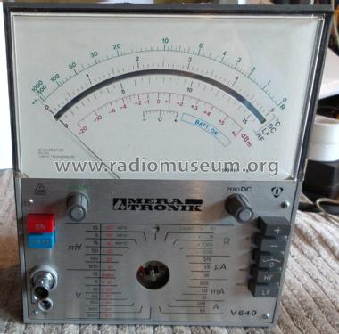 Multimeter V640; Meratronik SA; (ID = 2052740) Equipment