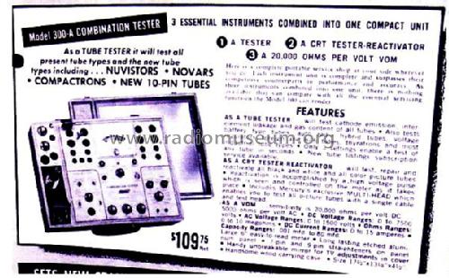 Combination Tester - Tube Tester 300-A; Mercury Electronics (ID = 1428550) Ausrüstung