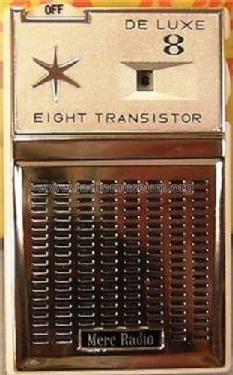Merc Radio Eight Transistor De Luxe 8 MR-805; Mercury Radio & (ID = 2447513) Radio