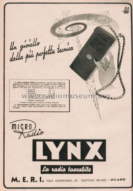 Micro Radio Lynx; Meri Radio M.E.R.I. (ID = 2542918) Radio