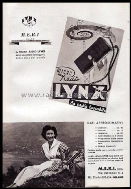 Micro Radio Lynx; Meri Radio M.E.R.I. (ID = 2570102) Radio