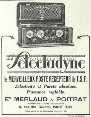 Selectadyne Table model; Merlaud & Poitrat; (ID = 1011248) Radio