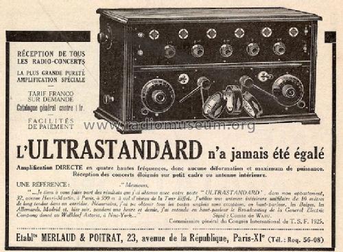 Ultrastandard ; Merlaud & Poitrat; (ID = 757916) Radio