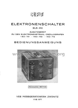 Elektronenschalter ELS-812; Messgerätewerk (ID = 2491575) Equipment