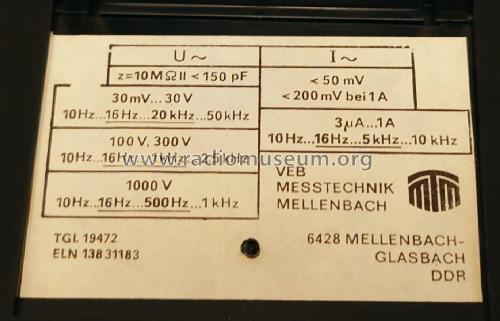 Elektronischer Vielfachmesser UNI12e; Messtechnik (ID = 2947657) Equipment
