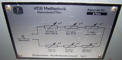 Präzisions-Kurbelwiderstand Typ I; Messtechnik (ID = 1778910) Equipment