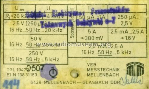Universalmesser UNI21; Messtechnik (ID = 2375645) Equipment