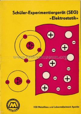 Schülerexperimentiergerät SEG Elektrostatik; Metallbau und Laborm (ID = 2224603) teaching