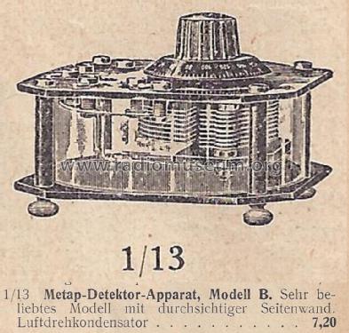 Detektorapparat B ; Metap GmbH; Berlin (ID = 1590291) Detektor