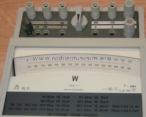 Analog Wattmeter EL21; Metra Blansko; (ID = 2166640) Equipment