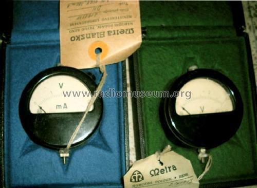 Taschenvolt- und Amperemeter / Radio-Voltmeter DK; Metra Blansko; (ID = 1428008) Equipment