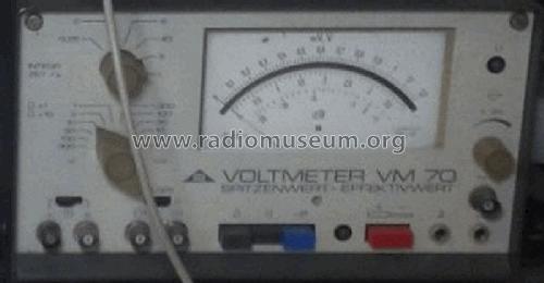 Voltmeter VM70; Metra Mess- und (ID = 1930447) Equipment